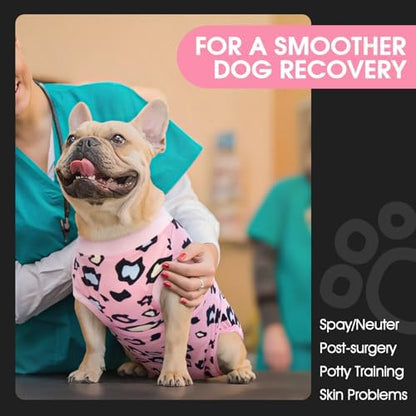 FUAMEY Dog Recovery Suit, Soft Surgical Suit for Dogs Onesie for Surgery