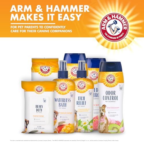 Arm & Hammer Super Deodorizing Dog Spray, Kiwi Blossom, 8 Fl Oz, 2-Pack