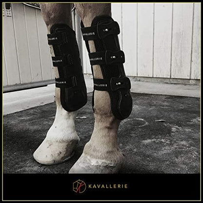 Kavallerie Classic Tendon Boots, Impact-Absorbing Material, Breathable & Evenly Distribute Pressure, Protect Tendon and Ligaments, Anti-Slip, Anti- Sore and Moisture Repellant Show Jumping Boots