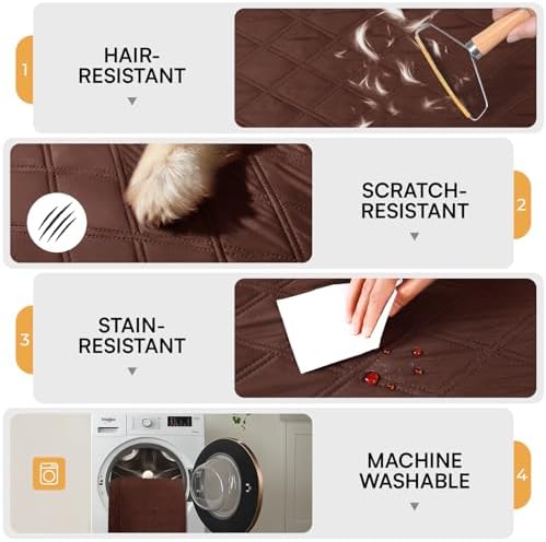 Luciphia Waterproof Couch Cover for Dogs, Non-Slip Pet Sofa Protector