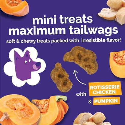 Fruitables Skinny Mini Dog Treats, Training Treats, Rotisserie Chicken, 5oz