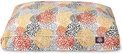 Majestic Pet Rectangular Dog Bed, Medium, 36x29x4 in, Washable, Blooms