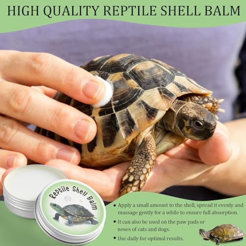 Reptile Shell Balm 2 oz Turtle Shell Care Conditioner Skin Moisturizer Cream for Tortoise Habitat Accessories, Lizard, Reptiles in Dry Environment Prevent Skin Dryness on Basking Platform, Tank, Rock