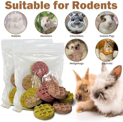 PINVNBY 20PCS Bunny Chew Toys Small Animal Molar Snacks for Teeth Rabbit Treats for Hamster, Chinchilla, Guinea Pig, Squirrels, Gerbils and Small Animals