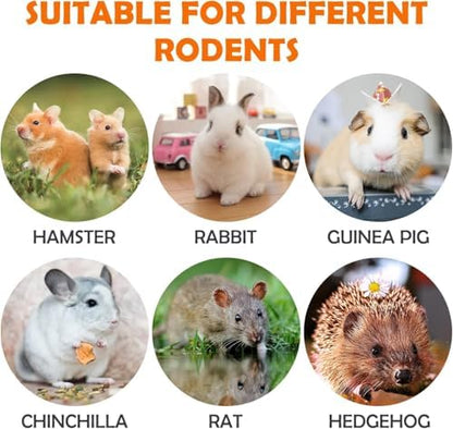 Sofier 32Pcs Timothy Hay Treats - Natural Chews for Teeth - Handmade Rabbit, Chinchilla, Gerbil, Rat, Hamster Toys - Bunny & Guinea Pig