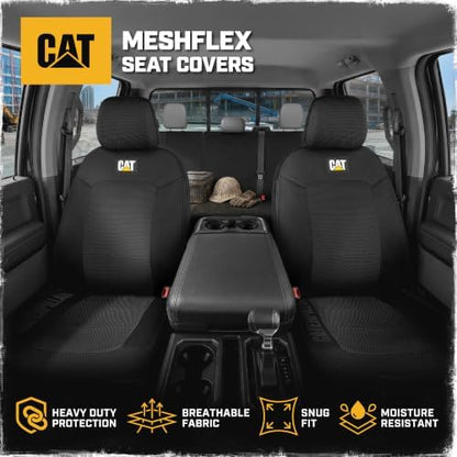 CAT MeshFlex Seat Covers Full Set for Full-Size Pickup Trucks Only - Black