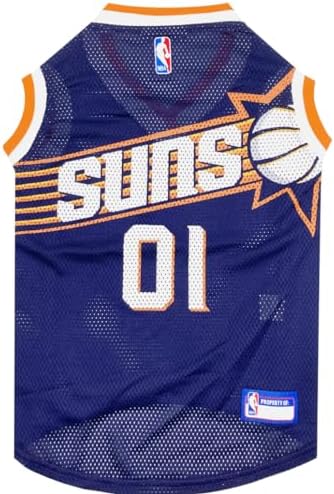 NBA PHOENIX SUNS DOG Jersey, Small - Tank Top Basketball Pet Jersey
