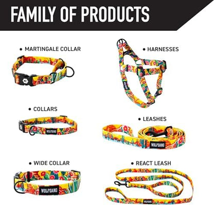 Wolfgang Heavy Duty Dog Leash, Pull-Tested to Over 800 lbs for Walking & Training, PackLeader Print, Large