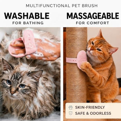 9Pcs Dog Grooming Kit, Slicker & Shedding Brush for Dogs & Cats (Pink)