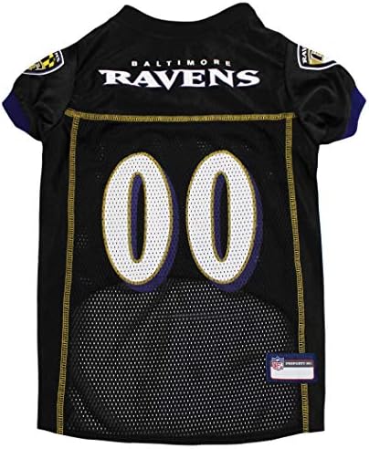 Pets First Baltimore Ravens Dog Jersey, Small, Official NFL Apparel for Dogs