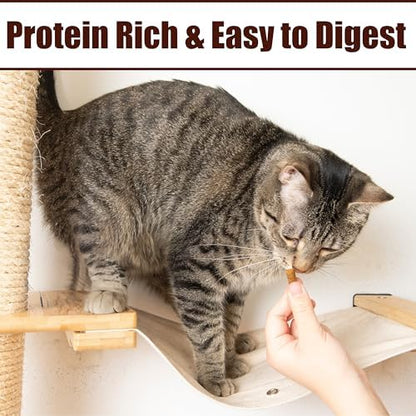 Fieldcrest Farms Collagen Cat Treats, Catnip, Crunchy & Creamy, 8 oz Tub