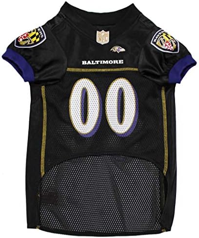 Pets First Baltimore Ravens Dog Jersey, Small, Official NFL Apparel for Dogs