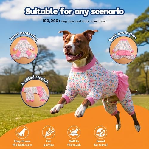 LovinPet Big Dog Pajamas, Breed Dog Jammies, Space and Snow Print, M