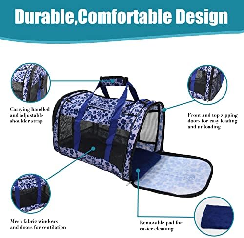 Soft-Sided Kennel Pet Carrier, Airline Approved Travel Handbag