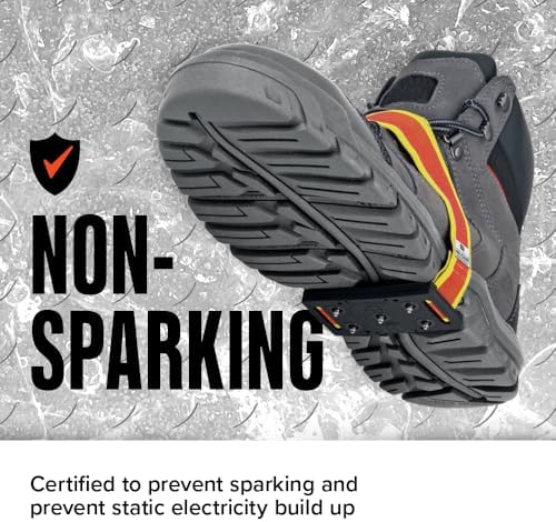 K1 Mid-Sole Intrinsic Ice Cleats for Men & Women - Rotatable Non-Sparking Traction Aids for Winter Snow - Low Profile