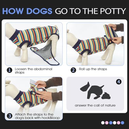 FUAMEY Dog Surgery Recovery Suit, Surgical Suit for Dogs Onesie for Surgery