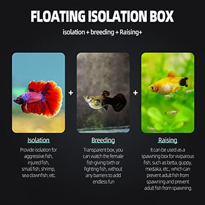 Aquarium Hatchery Incubator Breeding Box, Fish Tank Acrylic Isolation