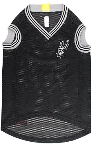 NBA SAN Antonio Spurs Dog Jersey, Large - Tank Top Basketball Pet Jersey (Pack of 2)
