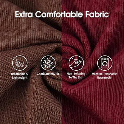 IECOii 2Pack Dog T-Shirts for Large Dogs | Breathable & Lightweight Fabric, Easy-On Design for Doberman, Machine Washable, Coffee+DarkRed, 4XL