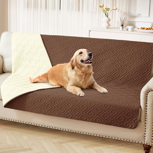 hyha Waterproof Reversible Dog Blanket, Pet Blanket for Sofa Couch