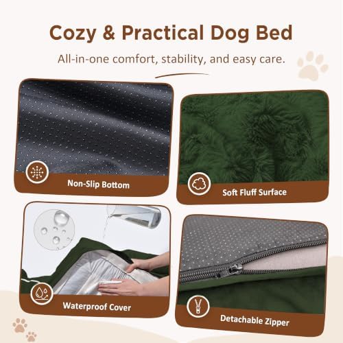 Comfort Expression Waterproof Orthopedic Dog Bed for Extra Large Dogs
