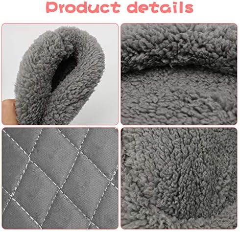 BWOGUE Hamster Bed, Round Velvet Sleep Pad for Guinea Pigs and Rats, 8.7 in