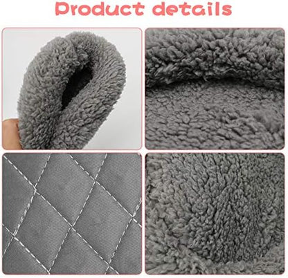 BWOGUE Hamster Bed, Round Velvet Sleep Pad for Guinea Pigs and Rats, 8.7 in