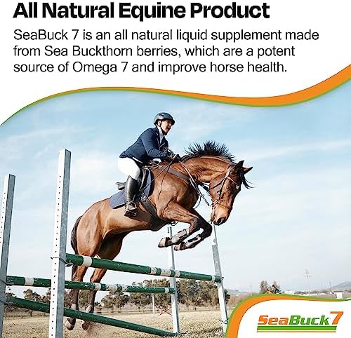 SeaBuck 7 Equine Sea Buckthorn Supplement for Horses, 1 Gallon