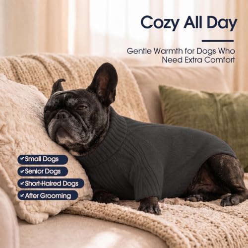 IECOii XL Dog Sweater, Winter Doggy Clothes for Medium Dogs Girl Boy