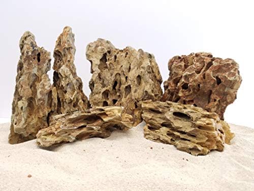Lifegard Aquatics Aquascaping Dragon Ohko Rock 10 Lb Kit – Decorative Aquarium Rocks, Fish Tanks – 10 Lbs Kits