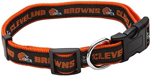 Pets First NFL Cleveland Browns Licensed PET Collar, Large - Heavy-Duty, Strong, and Durable Dog Collar. Available in 31 Football Teams and 4 Sizes