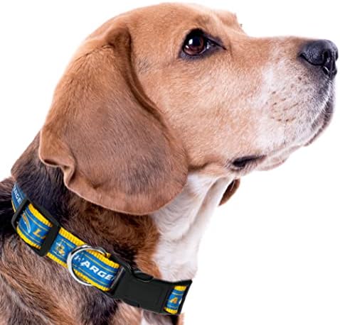 Pets First NFL Los Angeles Chargers Licensed PET COLLAR, Small - Heavy-Duty, Strong, and Durable Dog Collar. Available in 31 Football Teams and 4 Sizes