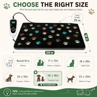 GOLOPET Puppy Heating Pad 28x18 in UL/MET Dual Security Certification