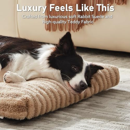 FURTIME Washable Dog Bed Medium Size Dogs, Deluxe Dog Crate Beds