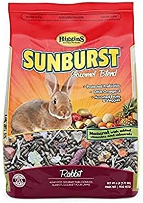 Higgins Sunburst Gourmet Rabbit Food Mix, 6 lbs, Large, Model:466046