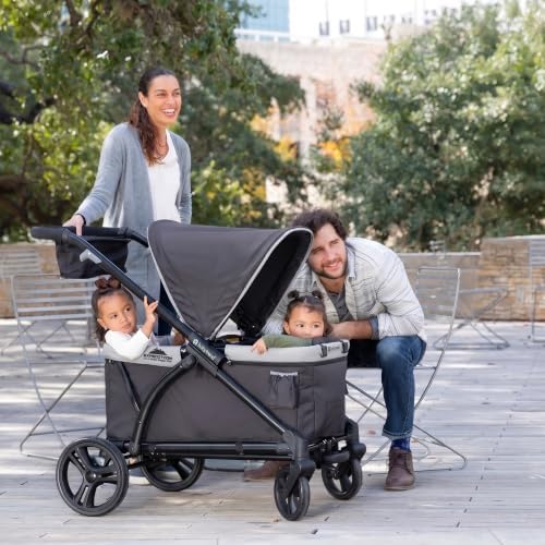 Baby Trend Expedition 2-in-1 Push/Pull Wagon with Canopy, Liberty Midnight