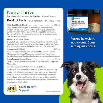 Ultimate Pet Nutrition Nutra Thrive Canine Multivitamin Powder, Pack of 3