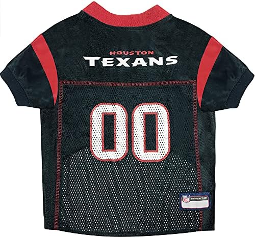 Pets First NFL Houston Texans Dog Jersey, Size Medium, Football Shirt Costume for Pet, Dog Sports T-Shirt, NFL Team Clothing for Cats, Licensed Pet Apparel Available in 7 Sizes and 32 Teams