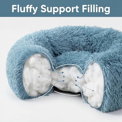 Calming Donut Small Dog Bed for Chihuahua Yorkie Maltese Shih Tzu