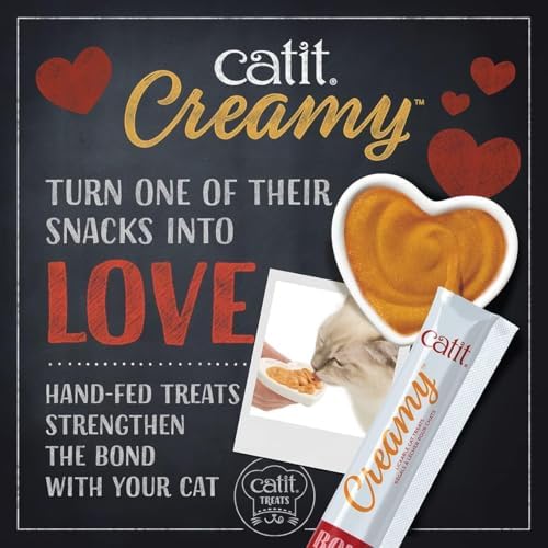 Catit Creamy Lickable Cat Treat, 50 Pack