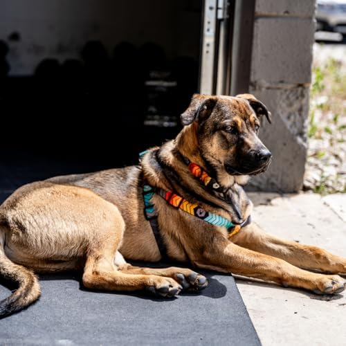 Wolfgang Heavy Duty Adjustable Dog Harness, Pull-Tested to Over 800 lbs for Walking & Training, ChevTech Print, Small