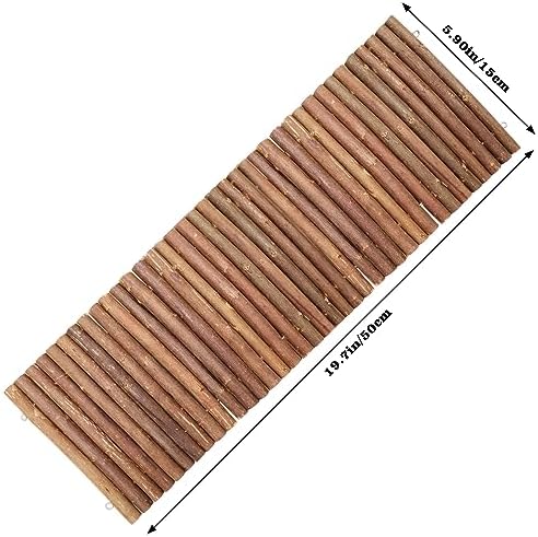 Hermit Crab Climbing Toys, Wooden Hermit Crab Hideout, Reptile Tank Habitat Decor, Bendable Ladder Bridge Tunnel Toys for Lizard Chameleon Hamster Rats Chinchilla Guinea Pig Rabbit Bearded Dragon
