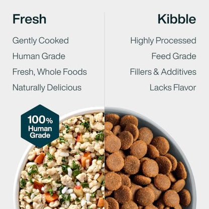 JustFoodForDogs Pantry Fresh Wet Dog Food Variety Pack, Complete Meal or Dog Food Topper, Beef, Chicken, & Turkey Human Grade Dog Food Recipes - 12.5 oz (Pack of 6)
