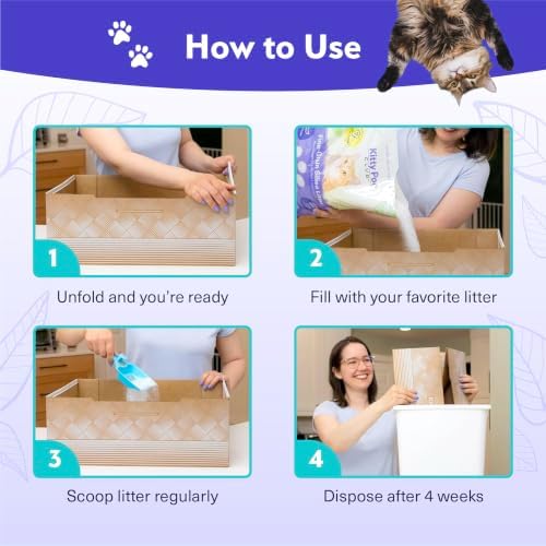 Kitty Poo Club Disposable Cat Litter Box 2-Pack with Corn & Wheat Litter