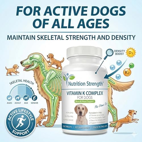 Vitamin K for Dogs | K1 & K2 (MK4 + MK7) + Vitamin D3