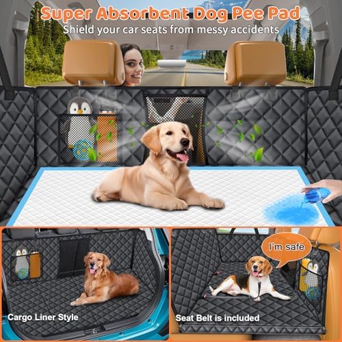 URPOWER XL Hard Bottom Dog Seat Cover for Full-Size Truck Back Seat