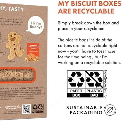 Buddy Biscuits Teeny Crunchy Dog Treats, Peanut Butter, 8 oz. Box, (Pack of 2)