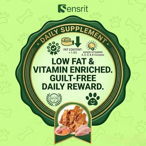 Chicken Wrapped Sweet Potato Dog Treats - 10 Oz (285g) Natural Jerky Treats, High Fiber Sweet Potato Core Wrapped in Real Chicken Breast, Healthy Training Rewards for All Dogs