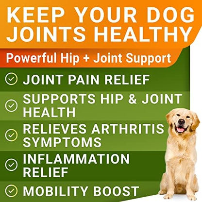 Liquid Glucosamine for Dogs w/Collagen, Hip Joint Supplement, Mobility Aid