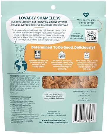 Shameless Pets Catnip N Chill Chicken Liver Crunchy Cat Treats, 1-Pk